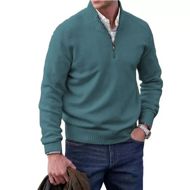 Wool Elegance: The Men's Knitted Sweater